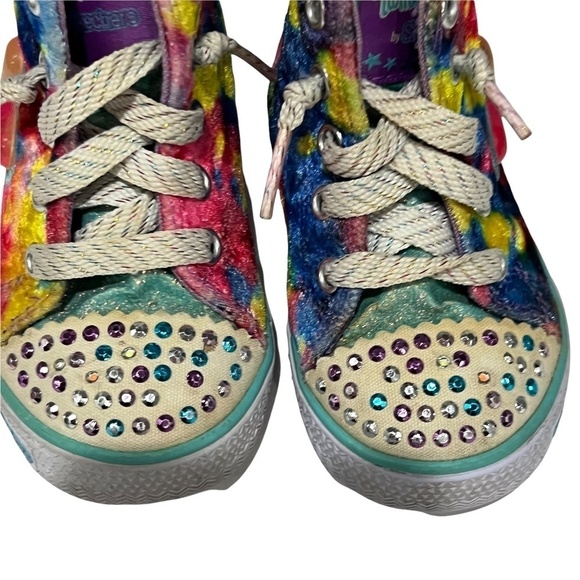 Skechers Twinkle Toes Light Up High Top Sneakers Size 6 Girl’s - Picture 3 of 10